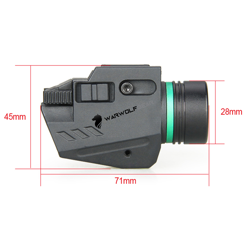 Tactical Flashlight with Green Lasser - 2